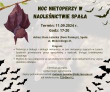 noc nietoperzy w nadleśnictwie spała